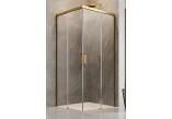 Kabina prysznicowa Radaway Idea Gold KDD 110, część lewa, 1100x2005mm, drzwi rozsuwane, profil złoty