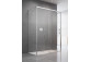 Front do kabiny prysznicowej Radaway Idea Black KDS 160, drzwi prawe, szkło przejrzyste, 1600x2005mm, profil czarny