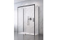 Front do kabiny prysznicowej Radaway Idea Black KDS 160, drzwi prawe, szkło przejrzyste, 1600x2005mm, profil czarny