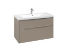Szafka podumywalkowa Villeroy&Boch Subway 3.0. 973x576x462mm, 2 szuflady, taupe