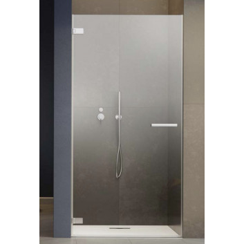 Drzwi prysznicowe do wnęki Radaway Idea Gold DWJ, lewe, 140cm, przesuwne, szkło przejrzyste, profil złoty