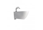 Bidet wiszący Kerasan Aquatech, 55x36,5cm, z przelewem, otwór na baterię, biały