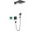 System prysznicowy Hansgrohe Raindance E, podtynkowy, bateria termostatyczna ShowerSelect, 2 wyjścia wody, czarny mat