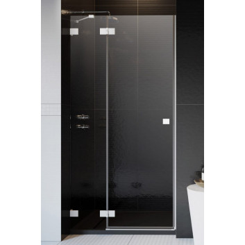 Drzwi do kabiny pięciokątnej Radaway Essenza Pro Black PTJ, lewe, czarny profil