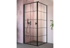 Drzwi prysznicowe Radaway Nes 8 Black KDJ I Factory 80, lewe, czarny wzór, 800x2000mm