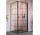Drzwi prysznicowe Radaway Nes 8 Black KDJ I Factory 80, prawe, czarny wzór, 800x2000mm