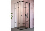 Drzwi prysznicowe Radaway Nes 8 Black KDJ I Factory 90, prawe, czarny wzór, 900x2000mm