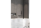 Parawan nawannowy Radaway Nes 8 Black PND II 100, prawy, szkło przejrzyste, 100x150cm, profil czarny