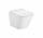Zestaw miska WC podwieszana, Roca Gap Square Rimless Compacto 48×34 cm, z deską wolnoopadającą slim, biała