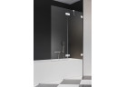 Parawan nawannowy Radaway Essenza Pro White PND II, prawy, szkło przejrzyste, 100x150cm, biały profil