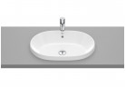 Umywalka wpuszczana w blat Roca Gap Round, 55x39cm, owalna, przelew, biała