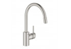 Bateria zlewozmywakowa Grohe Concetto, stojąca, jednouchwytowa, wysokość 360mm, wyciągana wylewka, stal nierdzewna