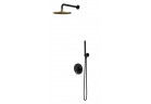 System prysznicowy Omnires Y, podtynkowy, 2 wyjścia wody, deszczownica 25cm, słuchawka 1-funkcyjna, czarny/złoty