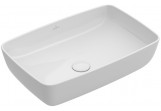 Umywalka nablatowa, prostokątna Villeroy & Boch Artis, 58 x 38 cm,  Stone White