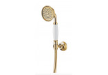 Punktowy zestaw prysznicowy Omnires Armance, słuchawka 1-funkcyjna z uchwytem i wężem 150cm, złoty