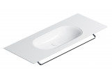Umywalka wisząca Catalano Horizon, 125x50cm, bez przelewu, bez otworu na baterię, biały połysk