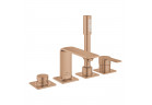 Bateria wannowa Grohe Allure stojąca, wys. 240 mm, chrom, 3-otworowa, montaż na brzegu wanny, brushed warm sunset