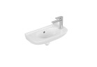 Umywalka wisząca Villeroy&Boch O.novo, owalna, 50x25cm, z przelewem, otwór na baterię, Weiss Alpin CeramicPlus