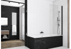 Parawan nawannowy Sanswiss Solino SOEB1, prawy, 850x1500mm, Black Line, czarny profil 