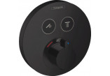Bateria termostatyczna Hansgrohe ShowerSelect S dla 2 odbiorników, montaż podtynkowy, Element zewnętrzny, czarny mat