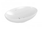 Umywalka nablatowa Villeroy & Boch Loop & Friends, 56x38cm, owalna, bez przelewu, Weiss Alpin CeramicPlus