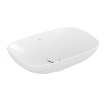 Umywalka nablatowa Villeroy & Boch Loop & Friends, 56x38cm, z przelewem, Weiss Alpin CeramicPlus