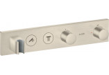 Moduł termostatyczny Axor Select 460/90 do 2 odbiorników, podtynkowy, nikiel  szczotkowany