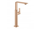 Bateria umywalkowa Grohe Allure, stojąca, wysokość 377mm, obrotowa wylewka, korek klik-klak, brushed warm sunset
