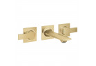 Bateria umywalkowa 3-otworowa Grohe Allure, podtynkowa, wylewka 150mm, brushed cool sunrise