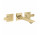 Bateria umywalkowa 3-otworowa Grohe Allure, podtynkowa, wylewka 208mm, brushed cool sunrise