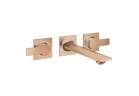 Bateria umywalkowa 3-otworowa Grohe Allure, podtynkowa, wylewka 208mm, brushed warm sunset