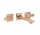 Bateria umywalkowa 3-otworowa Grohe Allure, podtynkowa, wylewka 208mm, brushed warm sunset