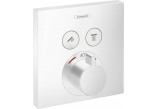 Bateria termostatyczna Hansgrohe ShowerSelect, podtynkowa dla 2 odbiorników, element zewnętrzny, biały mat