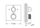 Termostatyczna bateria prysznicowa Grohe Allure, podtynkowa, 1 wyjście wody, chrom