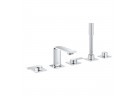 Bateria wannowa 5-otworowa Grohe Allure, 2 wyjścia wody, wylewka 143mm, chrom
