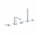 Bateria wannowa 5-otworowa Grohe Allure, 2 wyjścia wody, wylewka 143mm, chrom