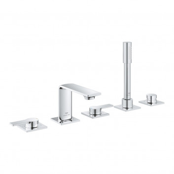 Bateria wannowa 5-otworowa Grohe Allure, w wyjścia wody, wylewka 143mm, brushed warm sunset