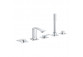 Bateria wannowa 5-otworowa Grohe Allure, w wyjścia wody, wylewka 143mm, brushed warm sunset