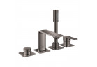Bateria wannowa 4-otworowa Grohe Allure, 2 wyjścia wody, wylewka 143mm, hard graphite