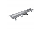Odpływ liniowy Shedpol Base-Low, 70cm, maskownica Plate do wypełnienia płytkami, aluminium