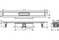 Kompletny zestaw do montażu standardowego Hansgrohe uBox universal, 70 cm, do odpływu liniowego do wyłożenia płytkami