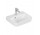 Umywalka wisząca Villeroy & Boch O.novo, 45x37cm, z przelewem, otwór na baterię, Weiss Alpin AntiBac CeramicPlus