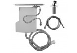 System odprowadzania słuchawki prysznicowej na brzeg wanny Gessi Rilievo, warm bronze brushed PVD