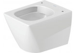 Miska wisząca WC Duravit ME by Starck Compact, 48x36cm, Rimless, bez rantu, mocowanie Durafix, biała