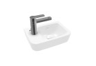 Mała umywalka wisząca Villeroy&Boch O.novo, 36x25cm, bez przelewu, otwór na baterię, Weiss Alpin CeramicPlus