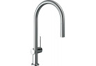 Bateria kuchenna Hansgrohe Talis M54, jednouchwytowa, wysokość 435mm, wyciągana wylewka, 1jet, sBox, chrom