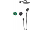 System prysznicowy Hansgrohe Raindance S 240 1jet ShowerSelect, podtynkowy, bateria termostatyczna, deszczownica 24cm, słuchawka 3-funkcyjna, czarny mat