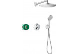 System prysznicowy Hansgrohe Croma E 280 1jet Ecostat E, podtynkowy, bateria termostatyczna, deszczownica 28x17cm, słuchawka 3-funkcyjna, chrom