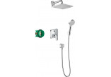 System prysznicowy Hansgrohe Croma 280 1jet Ecostat S, podtynkowy, bateria termostatyczna, deszczownica 28cm, słuchawka 3-funkcyjna, chrom