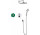 System prysznicowy Hansgrohe Crometta S 240 1jet, podtynkowy, bateria jednouchwytowa, deszczownica 24cm, słuchawka 2-funkcyjna, chrom